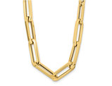 14K Yellow Gold Polished Fancy Link Necklace (18 inches)